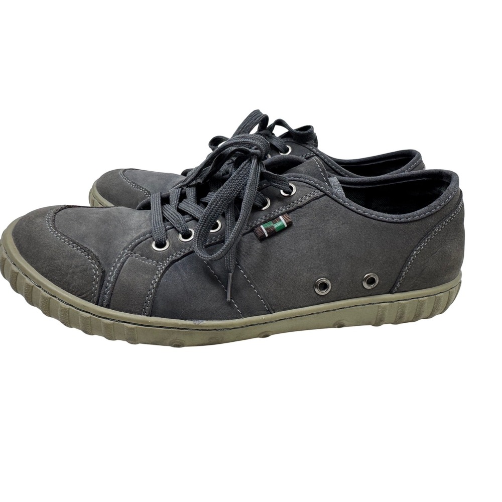 Muk Lugs Sneakers Mens Size 10 Gray Leather Low Top Lace Up Casual